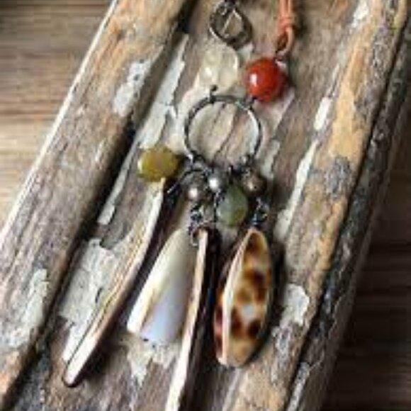 NWOT SILPADA Retired Multi-Stone & Sterling Silver Leather Necklace - 24” - Picture 2 of 4